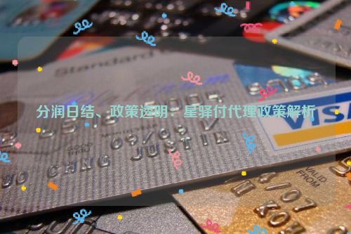 详细阅读:分润日结、政策透明:星驿付代理政策解析 分润日结、政策透明:星驿付代理政策解析