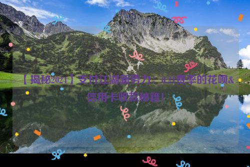 详细阅读:【揭秘2024】支付江湖新势力:0.21费率的花呗&信用卡收款秘籍! 【揭秘2024】支付江湖新势力:0.21费率的花呗&信用卡收款秘籍!