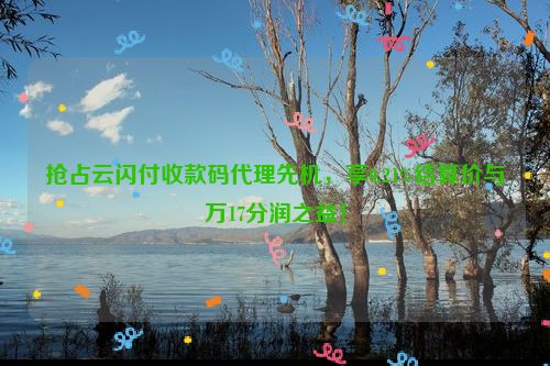 抢占云闪付收款码代理先机，享0.21%结算价与万17分润之益！