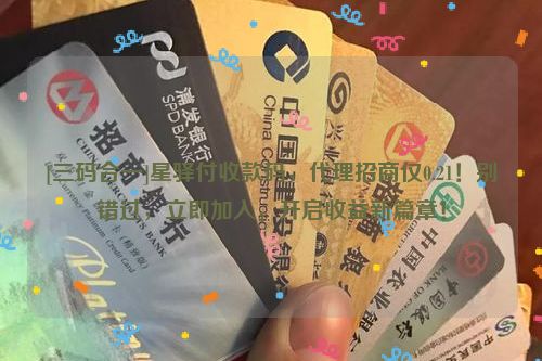 [三码合一]星驿付收款码，代理招商仅0.21！别错过，立即加入，开启收益新篇章！